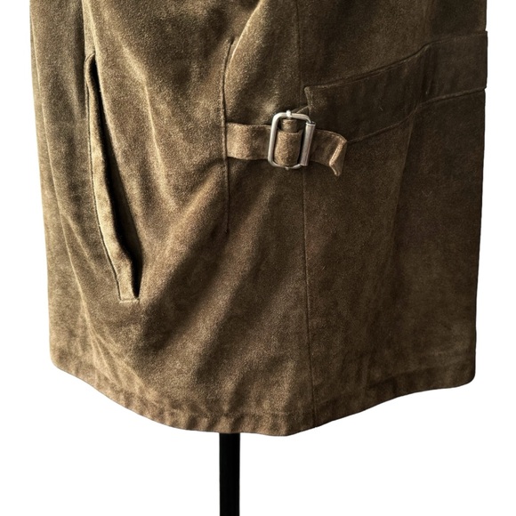 Polo Ralph Lauren Vintage Suede Cotton Lined Leather Jacket | XL - Picture 12 of 16